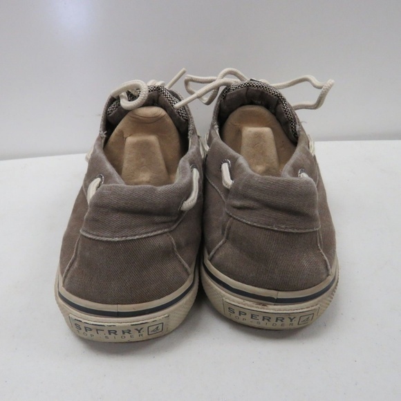 Sperry Olive Halyard 2 Eye Boat Shoe Slip On - Picture 4 of 5